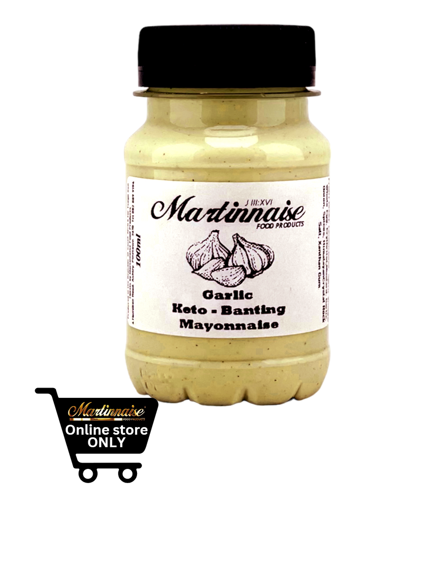 Garlic Keto/Banting Mayonnaise Pocket Buddy 100ml Martinnaise Food