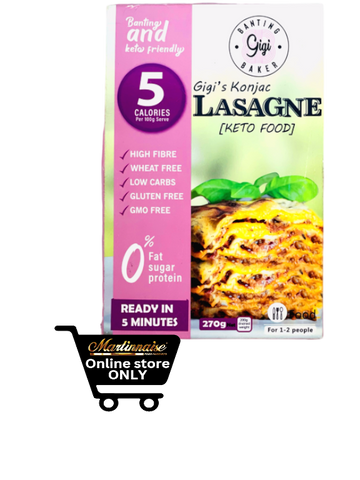 Gigi's Konjac Lasagne 270g - Keto/Banting/Vegan