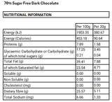 Ovo Protein Sugar Free Dark Chocolate Bar 80g