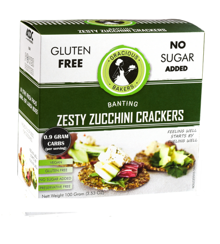 Banting / Keto Zesty Zucchini Crackers 100g
